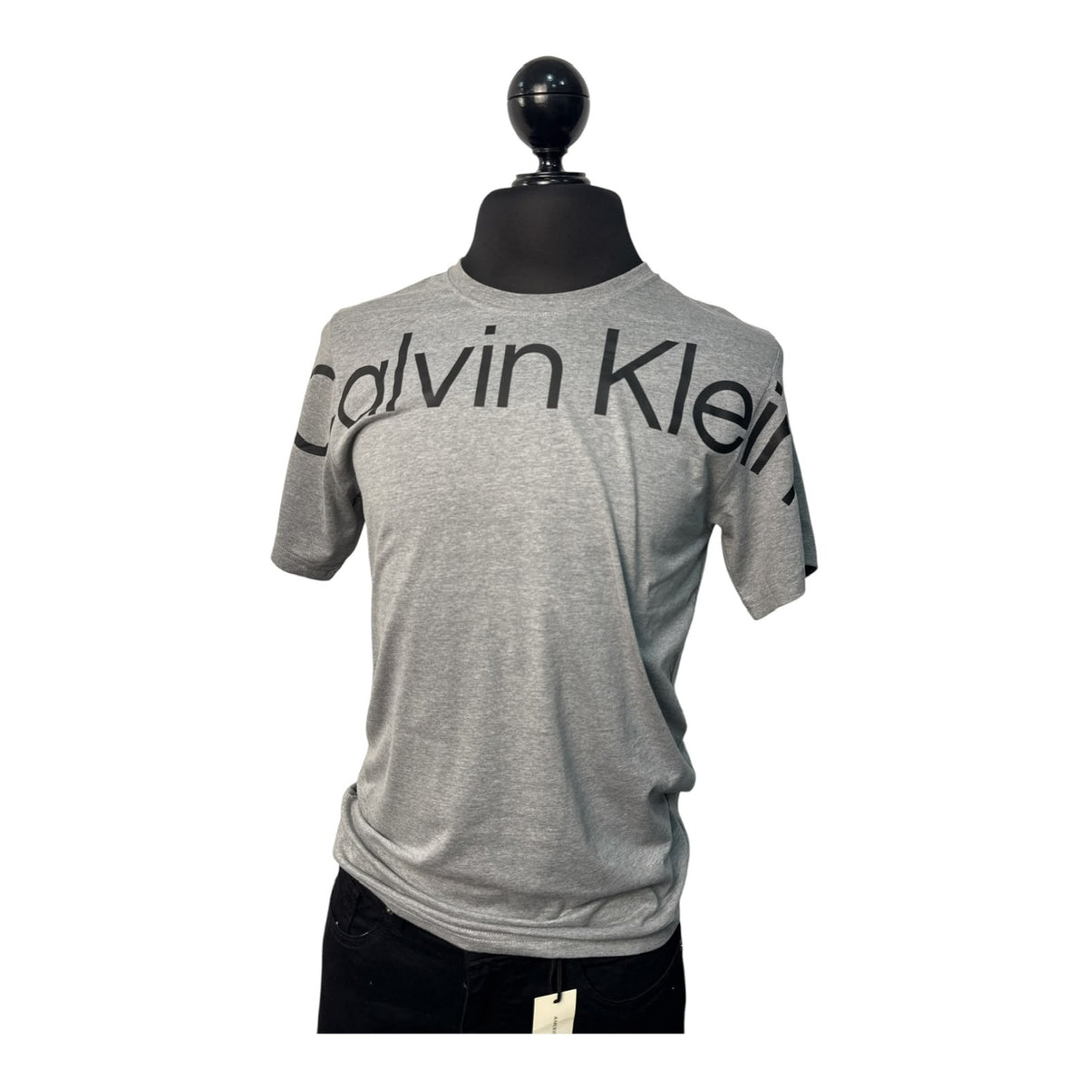 Playera Calvin Klein Gris Logo Negro – Zarentstore, ropa de marca original en El Grullo, Jalisco