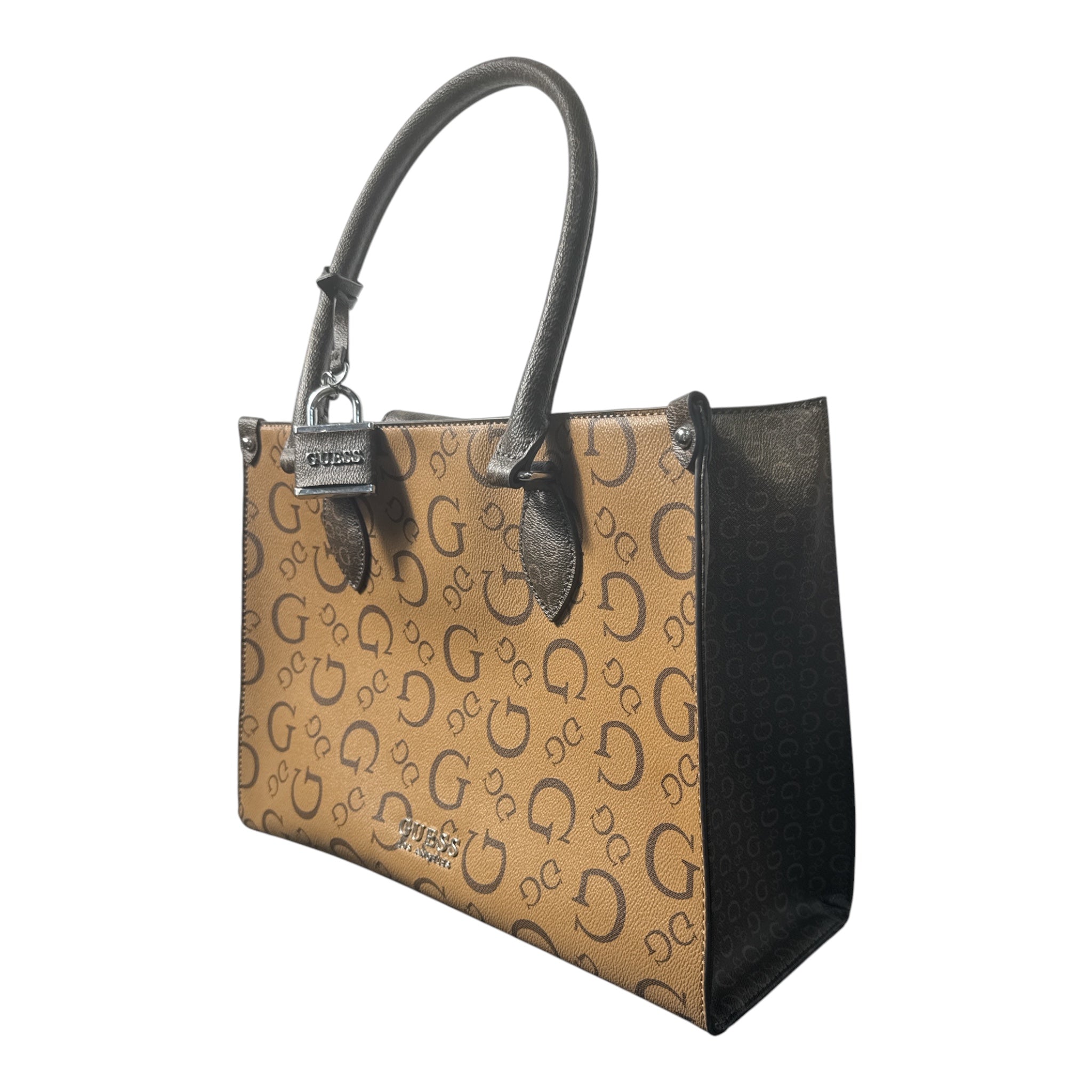 Guess Tote Bag Monograma G Café/Negro