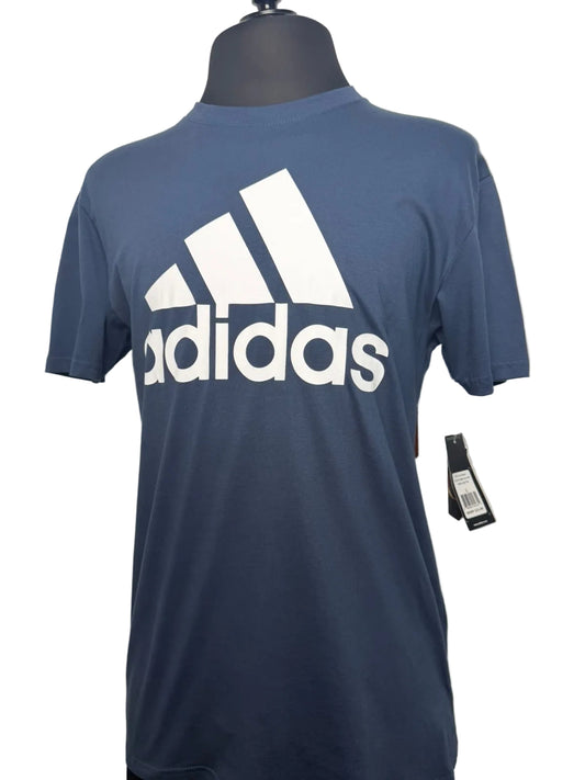 Playera Adidas Azul Logo Grande – Zarentstore, ropa de marca original en El Grullo, Jalisco