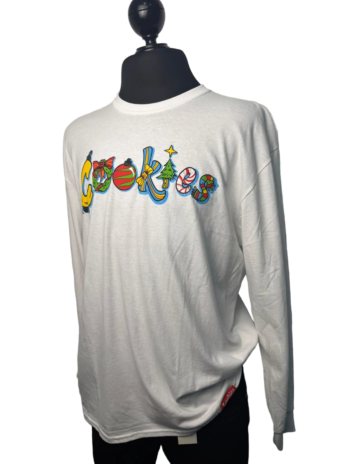 Playera cookies blanca manga larga