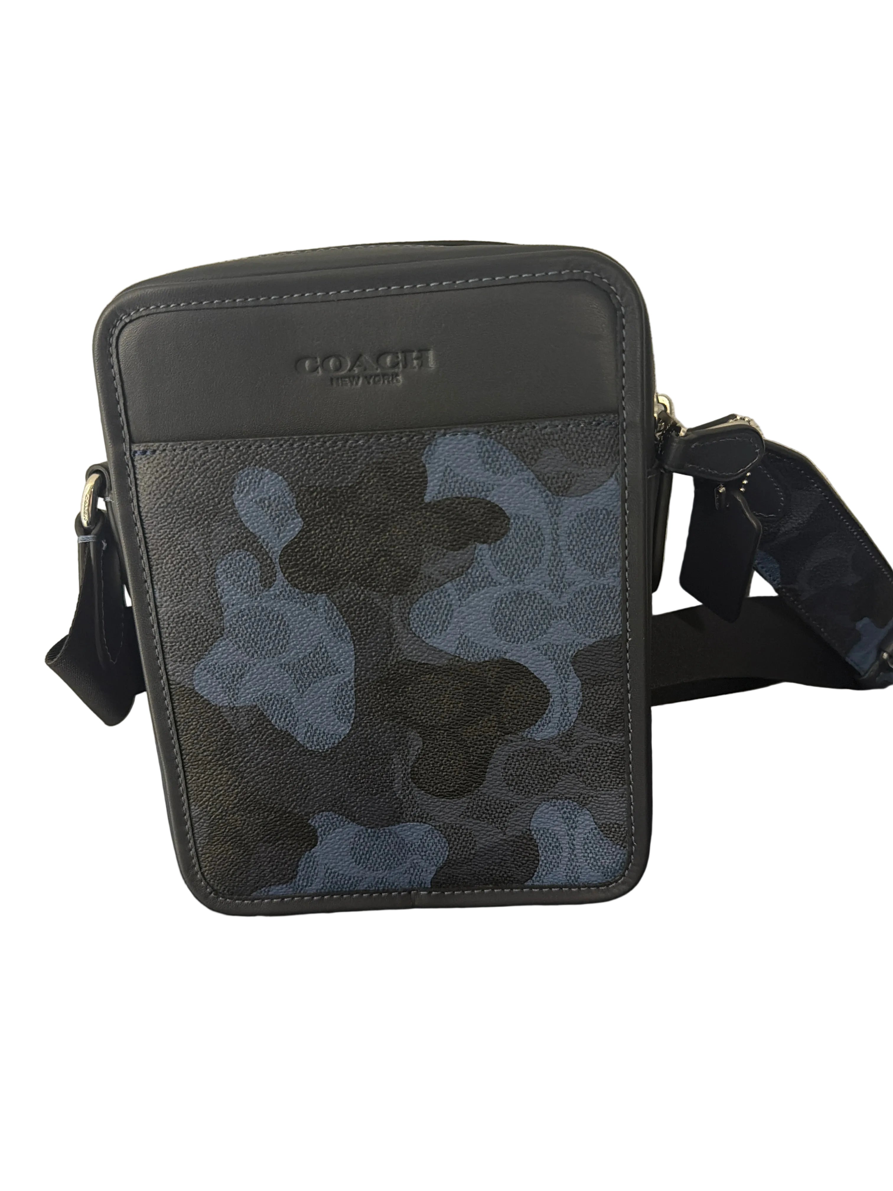 Mariconera Coach Metropolitan Soft Small Messenger Camuflaje Azul