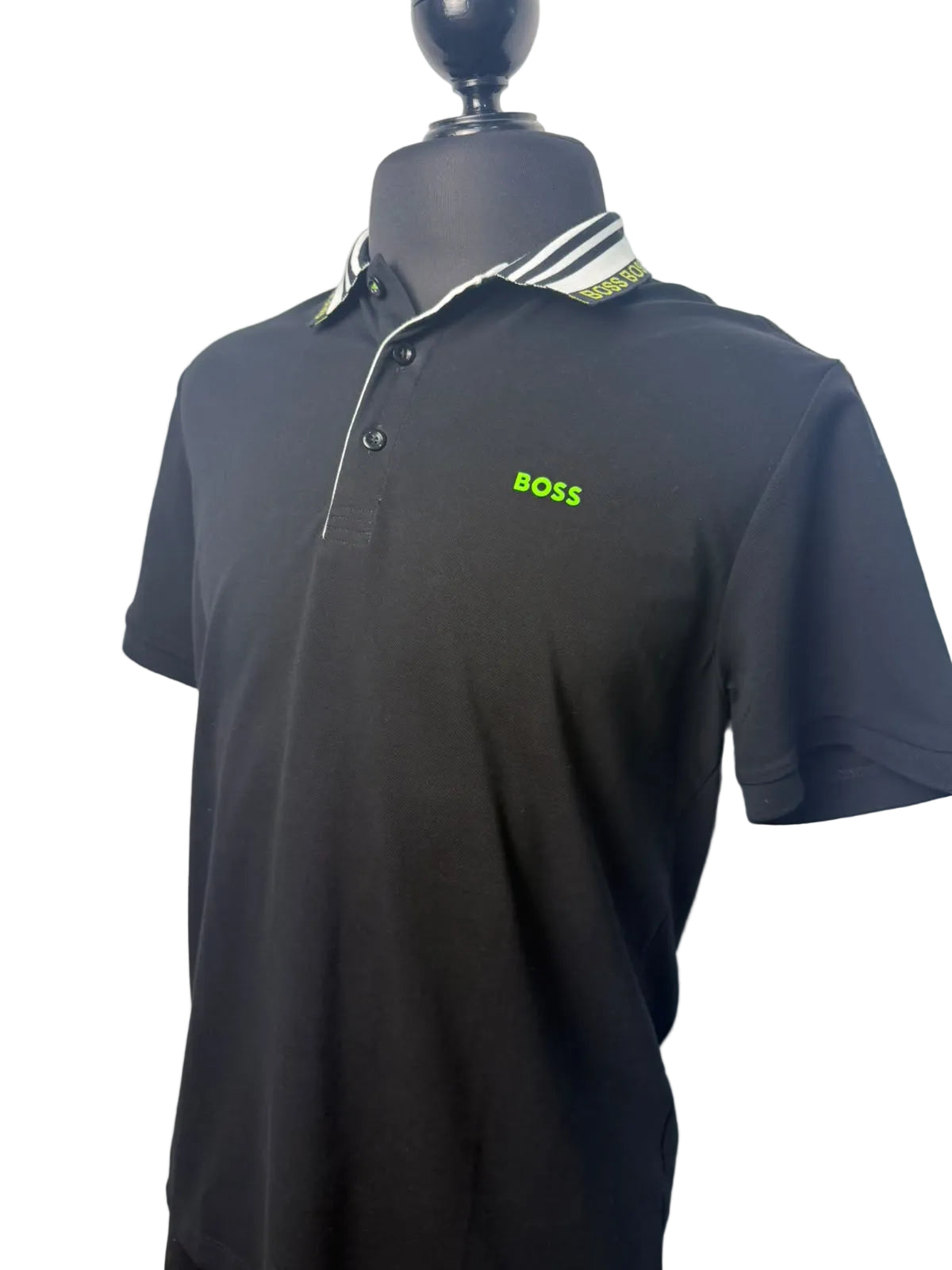Playera Polo BOSS Paule 4 Negra