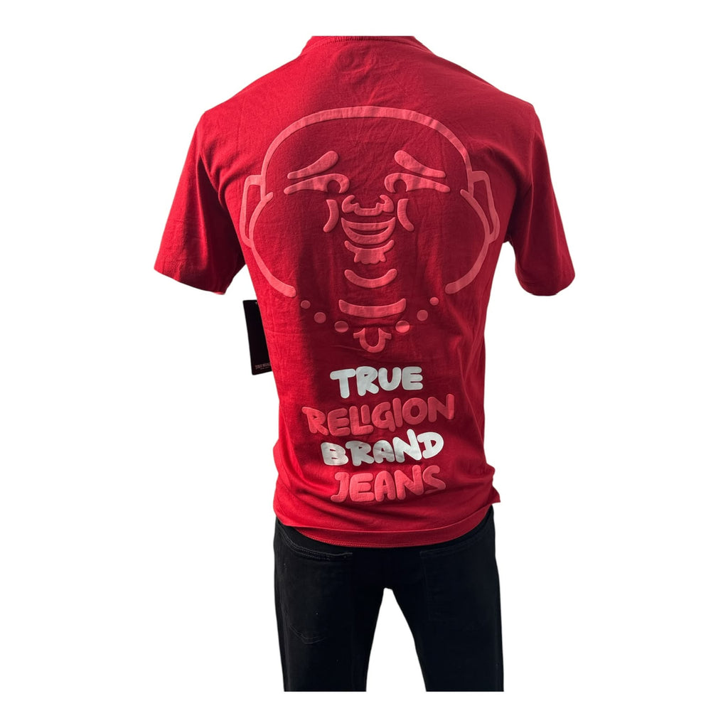 Playera True Religion Buddha Face Roja