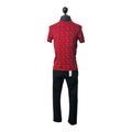 Playera Guess Estampado Logo Rojo/Negro