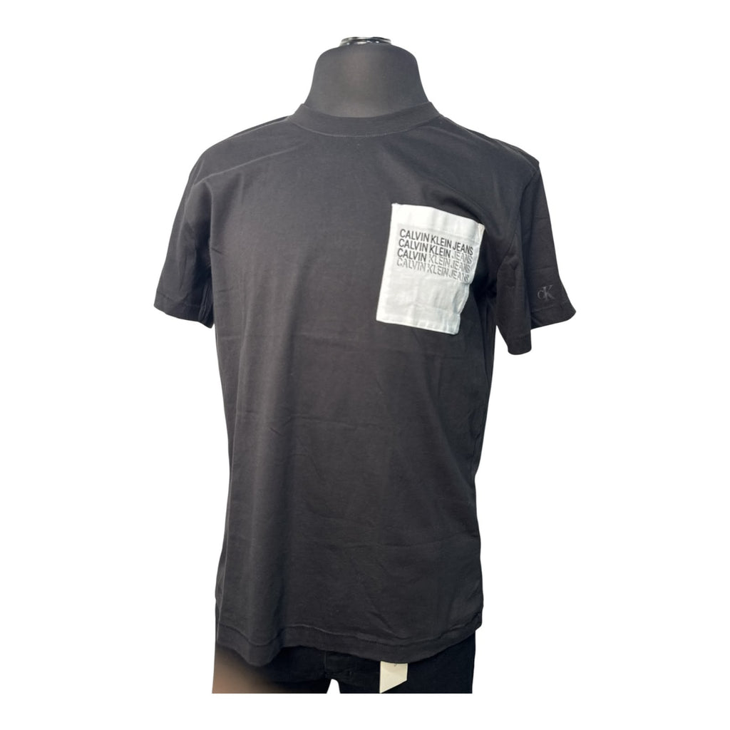 Playera Calvin Klein Jeans Negra Manga Corta 100% Algodón Puro Diseño Clásico