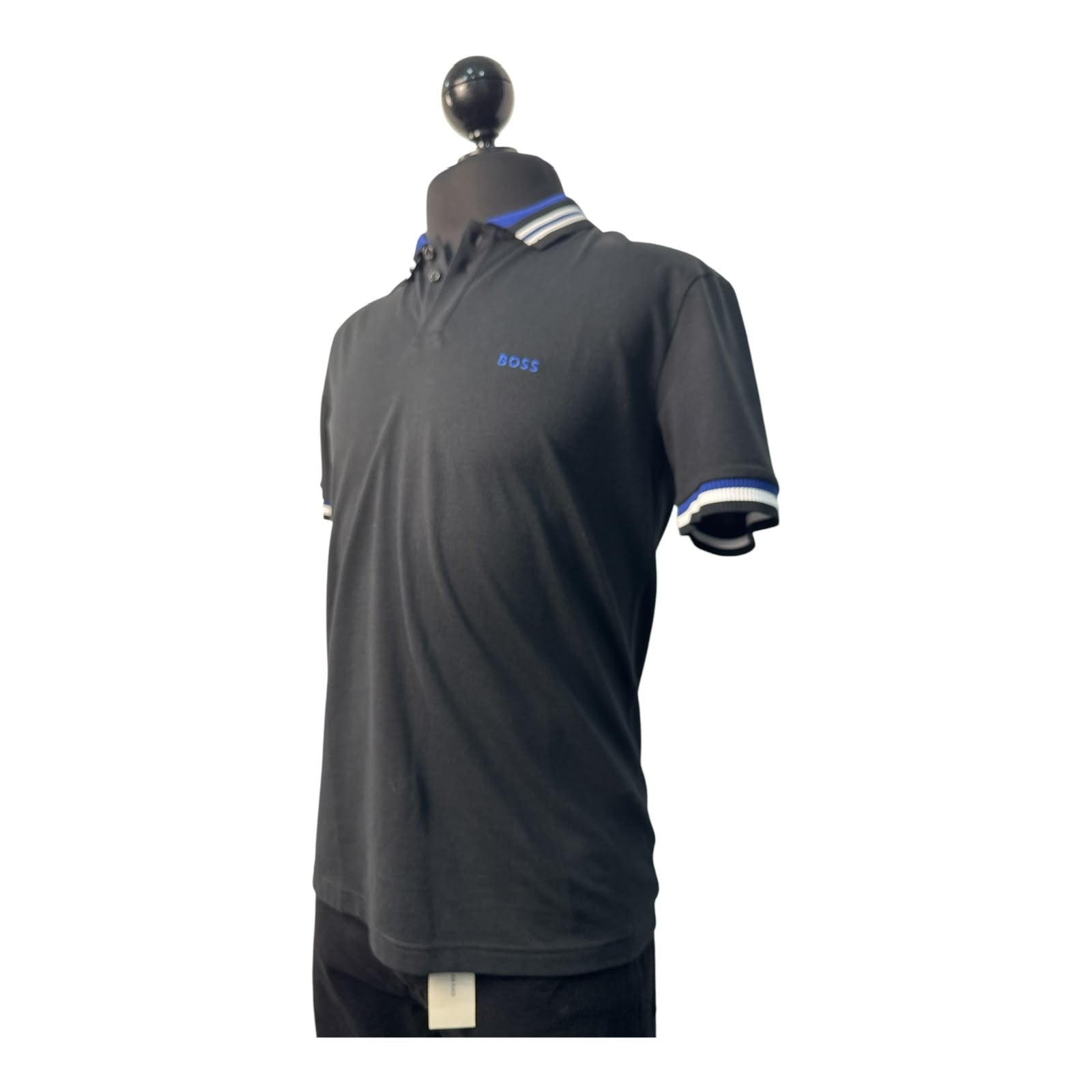 Playera Tipo Polo BOSS negra