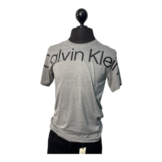 Playera Calvin Klein Gris Logo Negro – Zarentstore, ropa de marca original en El Grullo, Jalisco