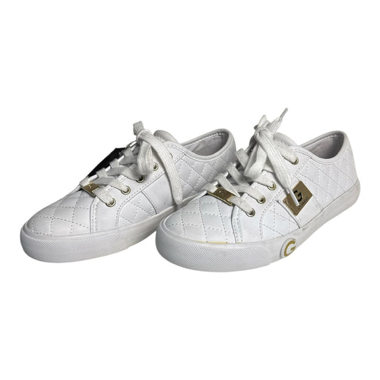 Tenis Guess Loven Blanco con Dorado – Zarentstore, ropa de marca original en El Grullo, Jalisco