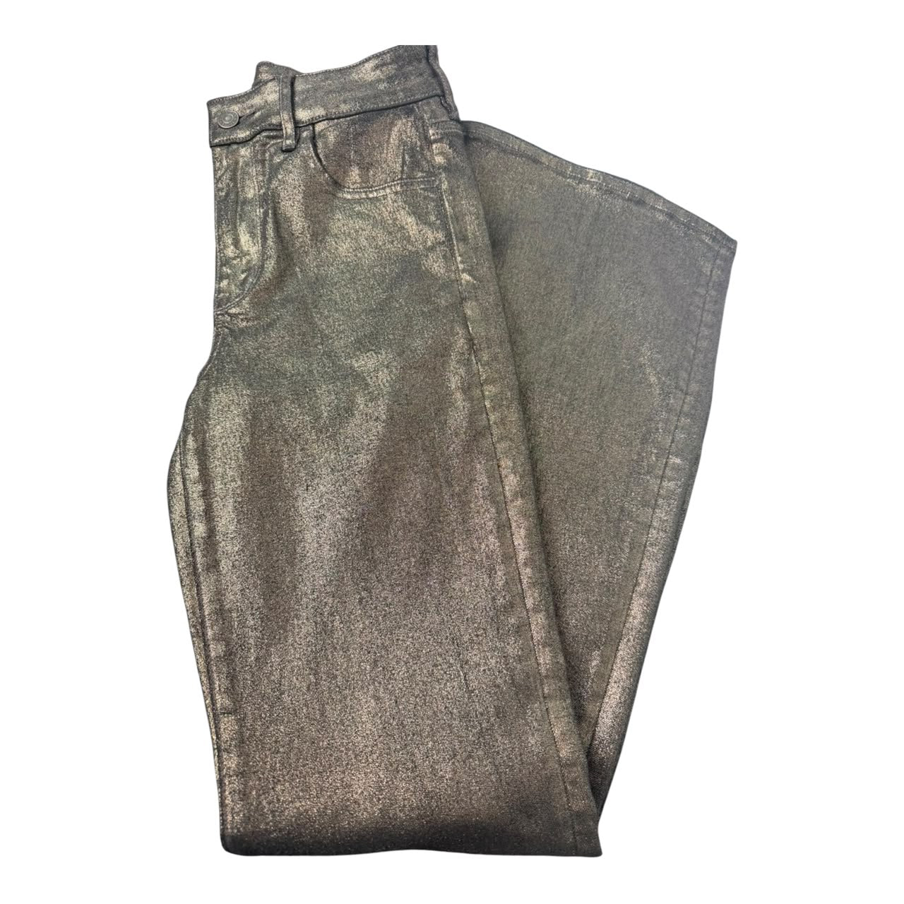 Pantalon American Eagle Brilloso Acampanado