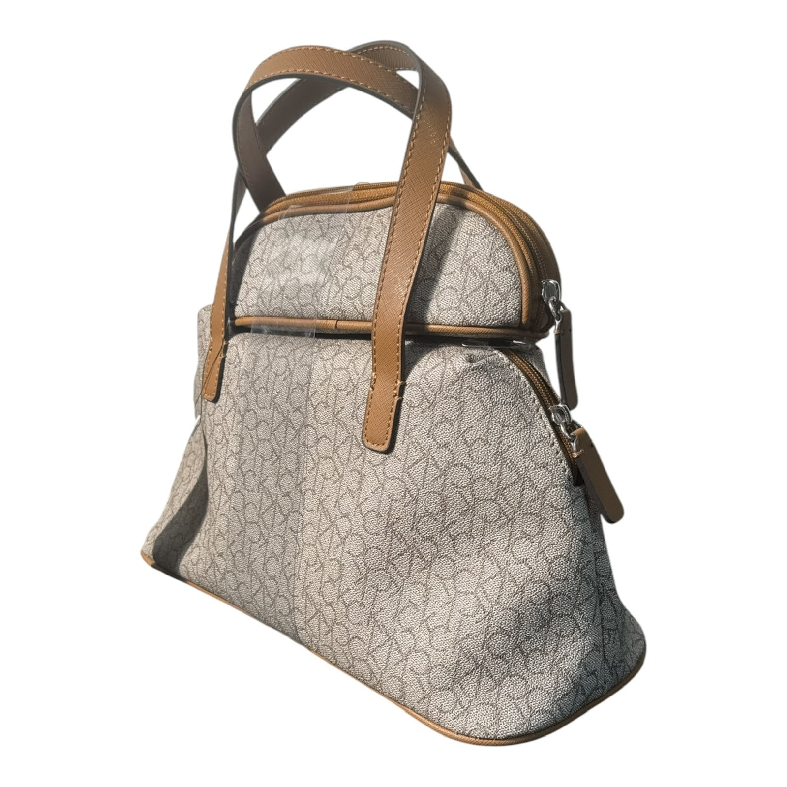 Bolsa Calvin Klein Cafe con Beige