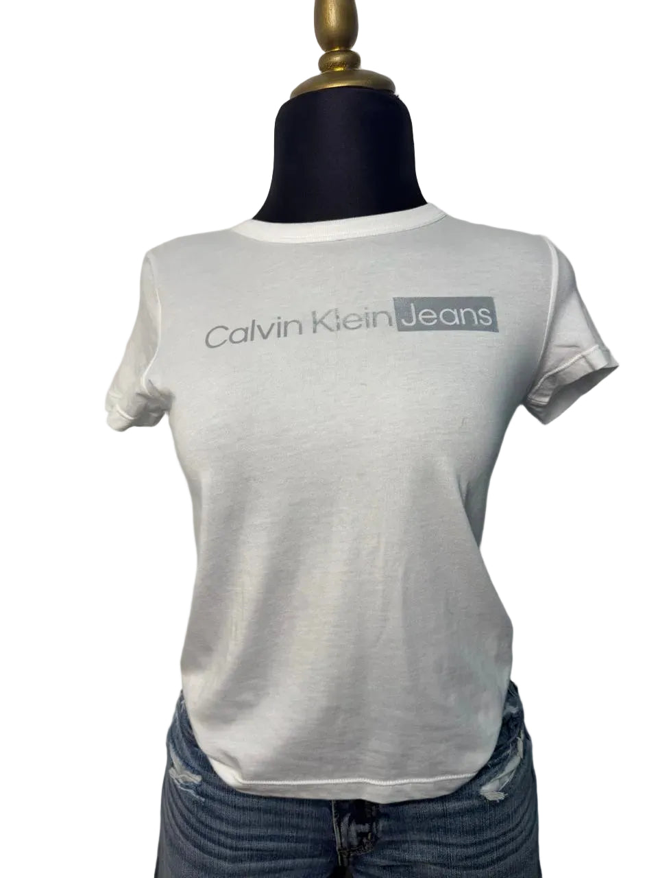 Blusa Calvin Klein Blanca con Logo
