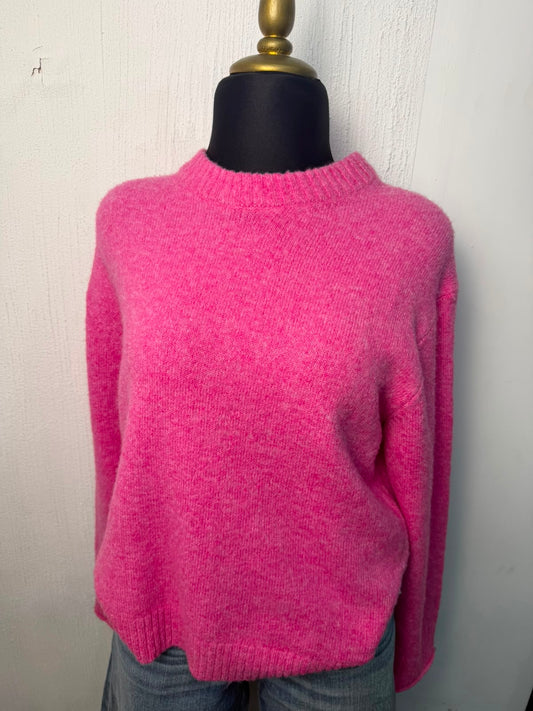 Suéter American Eagle Rosa Chenilla Oversized – Zarentstore, ropa de marca original en El Grullo, Jalisco