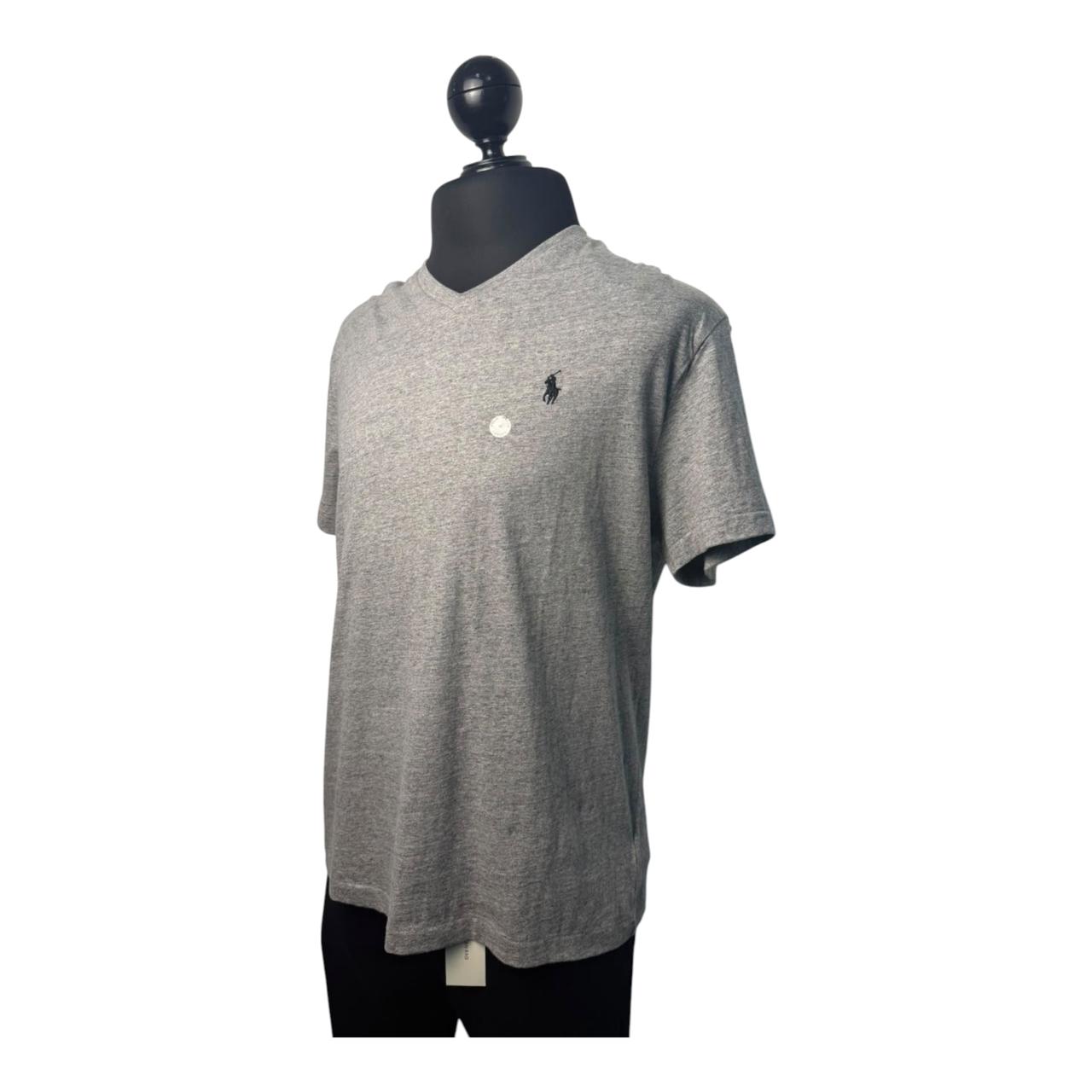 Playera polo gris