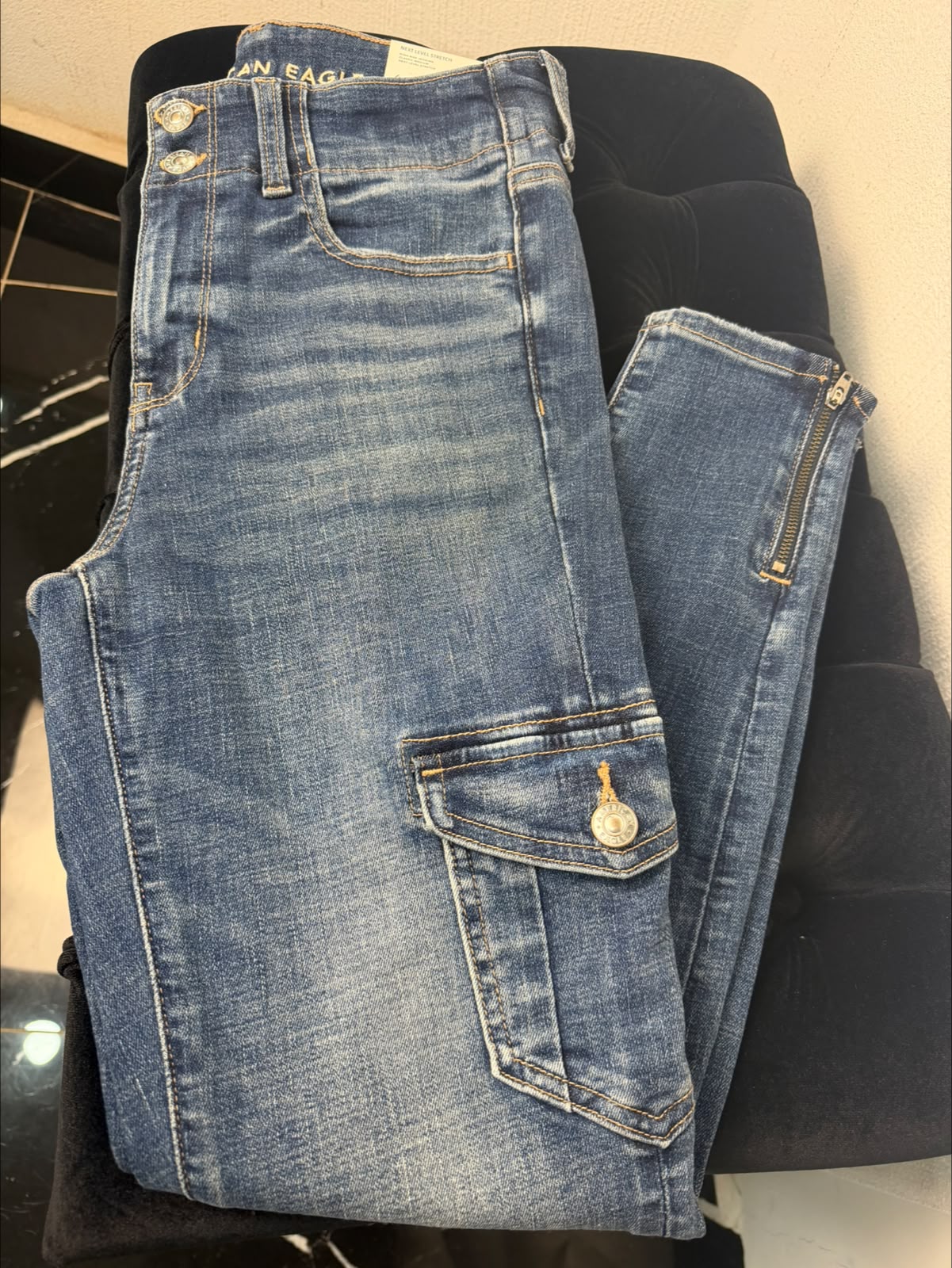 Pantalon American Eagle Marino (2a)